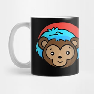 Christmas Jungle Face Monkey Mug